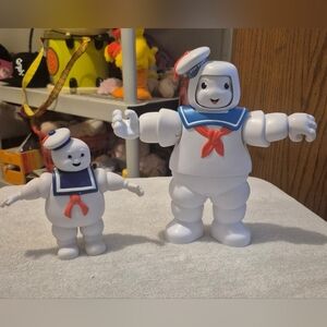 Ghostbusters Stay Puft Marshmallow Man Figures Lot – Large & Small Hasbro